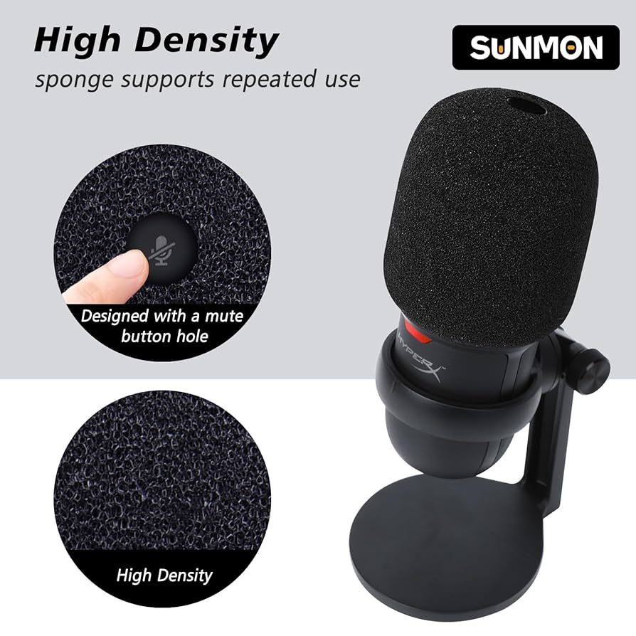 HyperX SoloCast ポップフィルターAokeo Amazon.com: SoloCast Microphone Pop Filter Windscreen